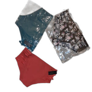 Youmita Large Seamless Laser Cut Caged Panty 3 Pair Lot NWT